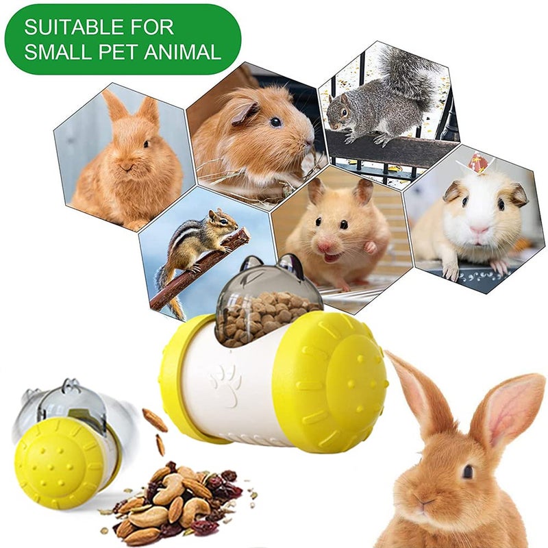 Dbeans Flourithing Rabbit Interactive Treat Ball, Guine Pig Interactive Toy and Meal Dispenser, Helps regulate pet gastrointestinal problems, Improve Digestion and Fight Obesity, Can Use with Food or Treats - Image 4